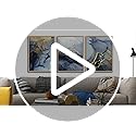 Natural Wood Framed Wall Art for Living Room Abstract Wall Decor for Bedroom Abstract Ink painting Wall Artworks Pictures for Office Decoration Large Size Home Decorations Posters Framed Art Prints