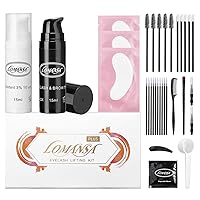 Vista 9 de Kit de color de pestañas, kits de color de pestañas negras, color instantáneo para el cabello con efectos naturales, 0.5 onzas líquidas de queratina