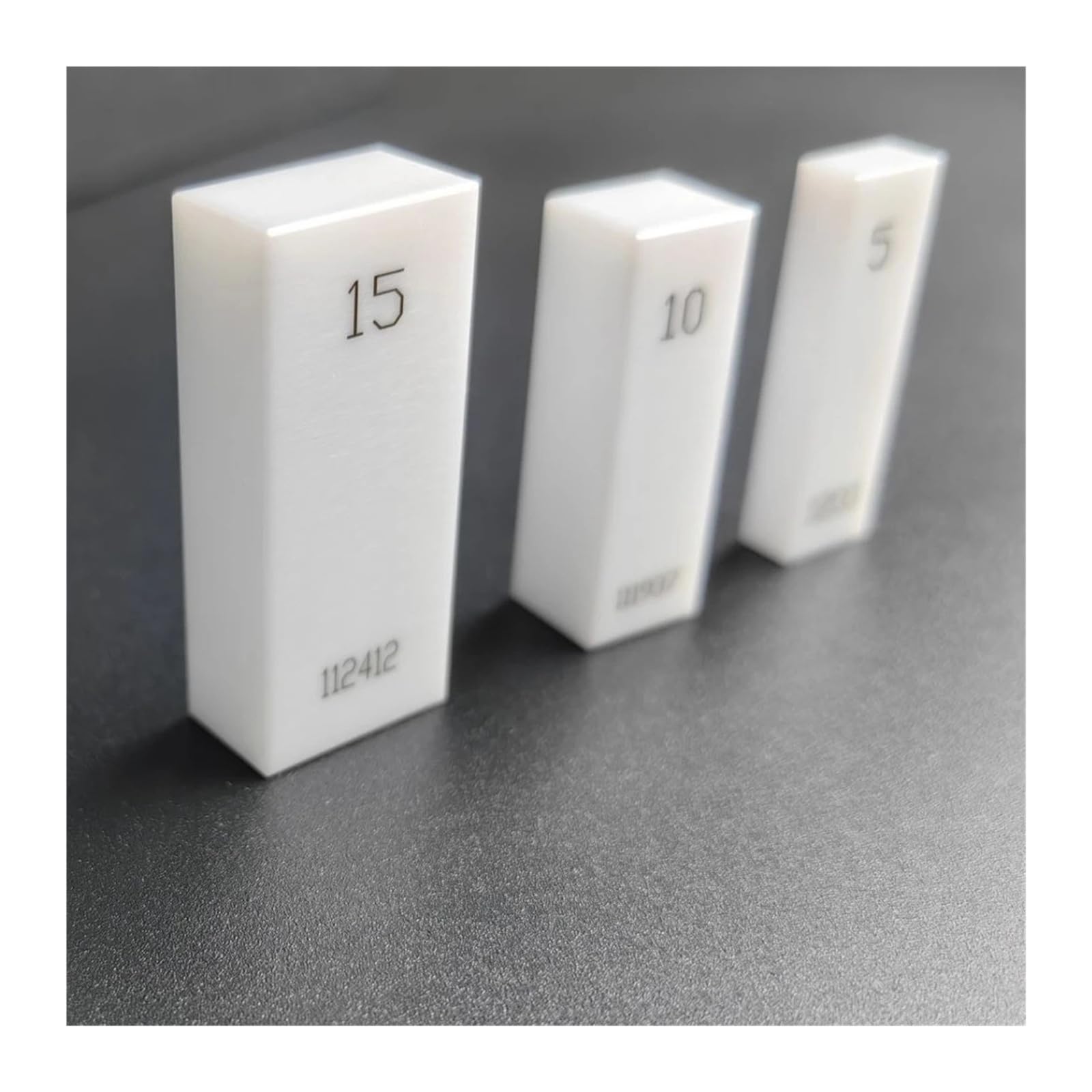 1PC ceramiczny blok pomiarowy 0.5MM-100MM narzędzia do kalibracji i kontroli do suwmiarek i mikrometrów do obróbki drewna Precyzyjny pomiar(100mm)