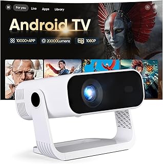 Projetores Proyector 1080P Nativo con Android 14, 4K Soportado 240 ANSI, Mini Proyector