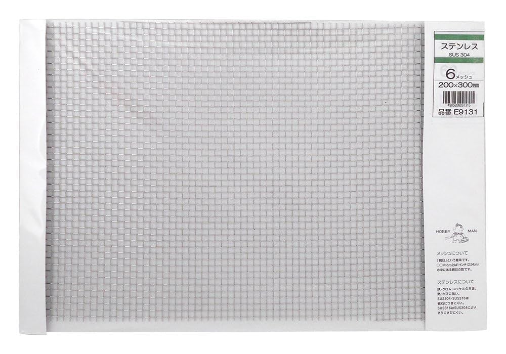 szk　904040サイドアクリル　天板金網 E9111 ステンレス メッシュ板 久宝金属製作所 メッシュ40m/s 厚