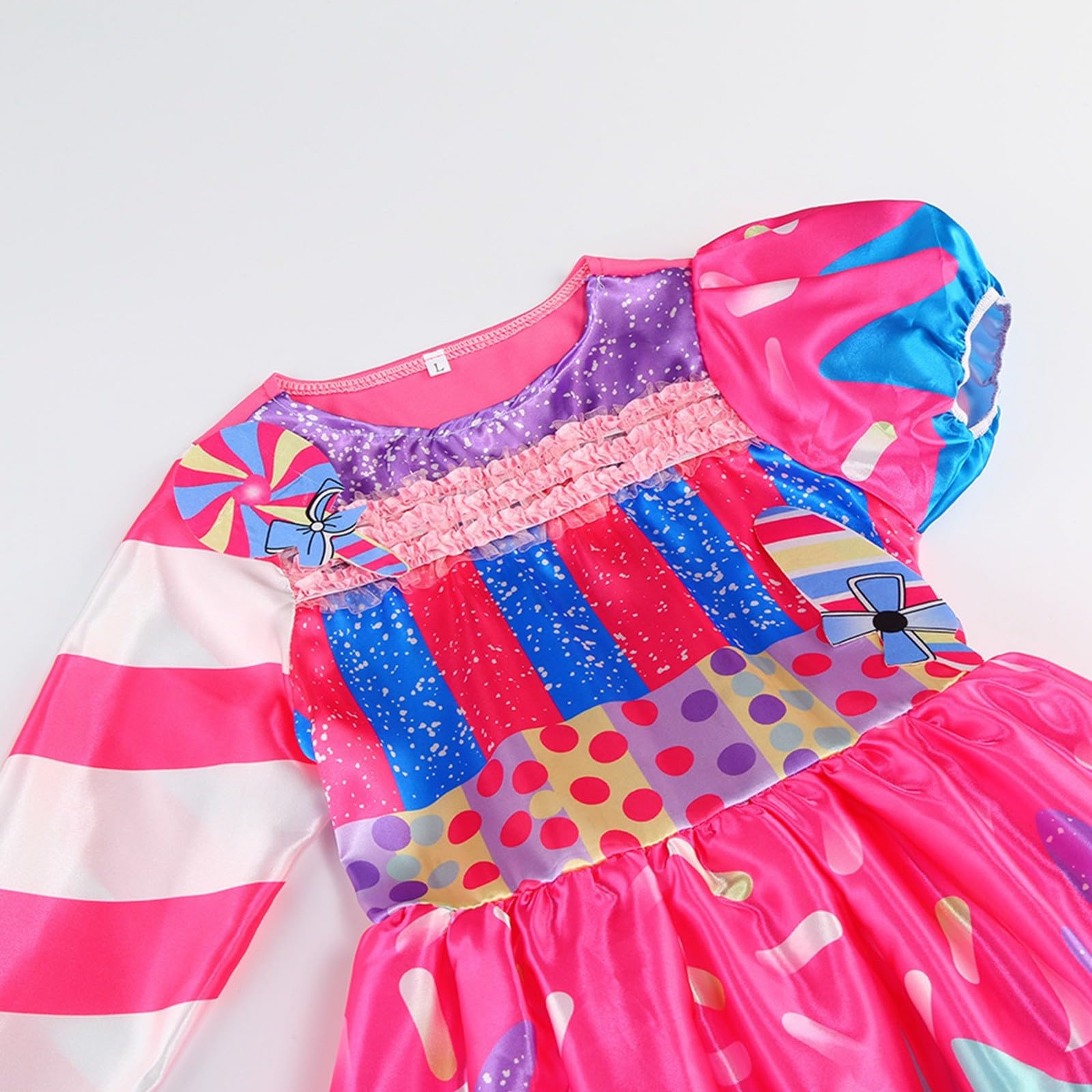 Generisch 2026 Carnevale Unisex Bambini Bambina Bambina Dolce Candy Compleanno Festa Mascherata Costume Con Copricapo Set di Vestiti (Dark Purple, M)