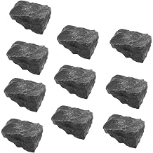 Sewroro 10pcs Basalt Sauna Stones for Steam Room Heater High Heat Resistance Natural Lava Rocks for Hotel Sauna Aromatherapy Enhancement