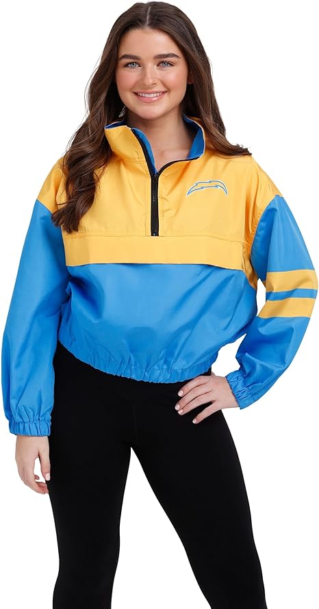 FOCO Women's NFL Team Logo Ladies Winning Play Windbreaker