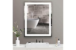 Bathroom Mirror with Led Lights, 32" x 24", HD, Waterproof, Vanity Mirror...