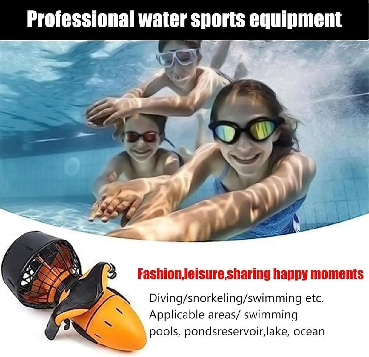 Scooter Submarino, Propulsor Eléctrico Subacuático 500 W, Un Potente Impulsor para Buceo Y Natación para Aventuras Acuáticas Inolvidables, Snorkel Y Diversión En Piscina.