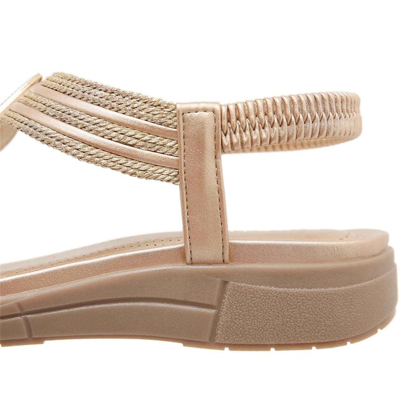 Sandali Donna Estive Zeppa Scarpe Tacchi Bassi Sandali da donna nuovi estivi comodi alla retrò stile etnico leggero da spiaggia per le vacanze con tacco Slingback Eleganti Cerimonia
