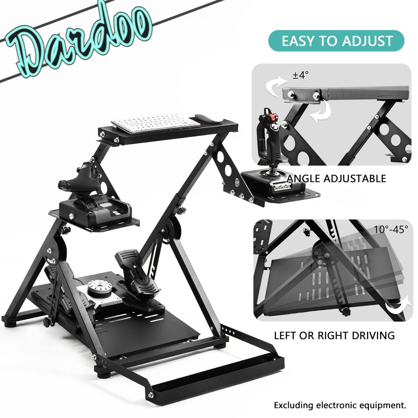 Moza R5 Flight Simulator Cockpit Dropship Racing Wheel Stand, G920