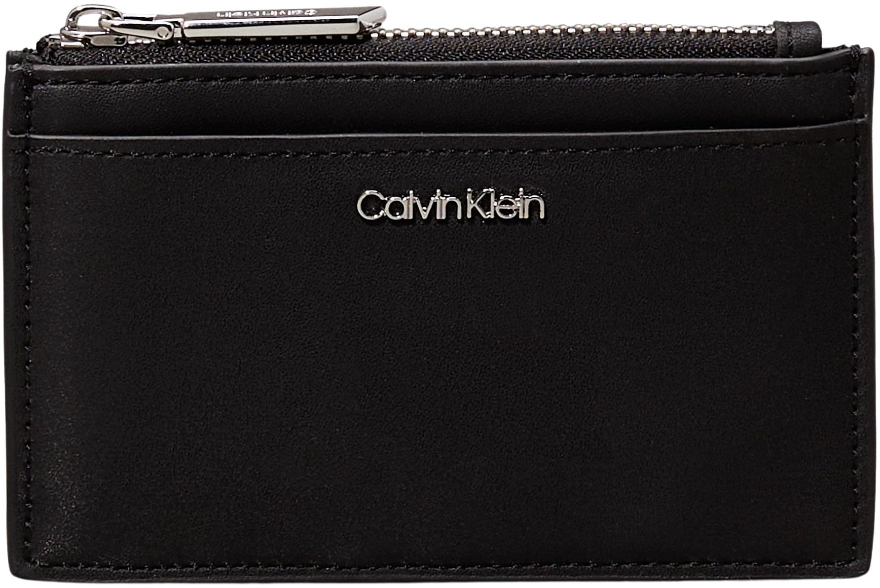 Calvin Klein Porta carte Donna con Scomparto Monete, Nero (Ck Black), Taglia Unica