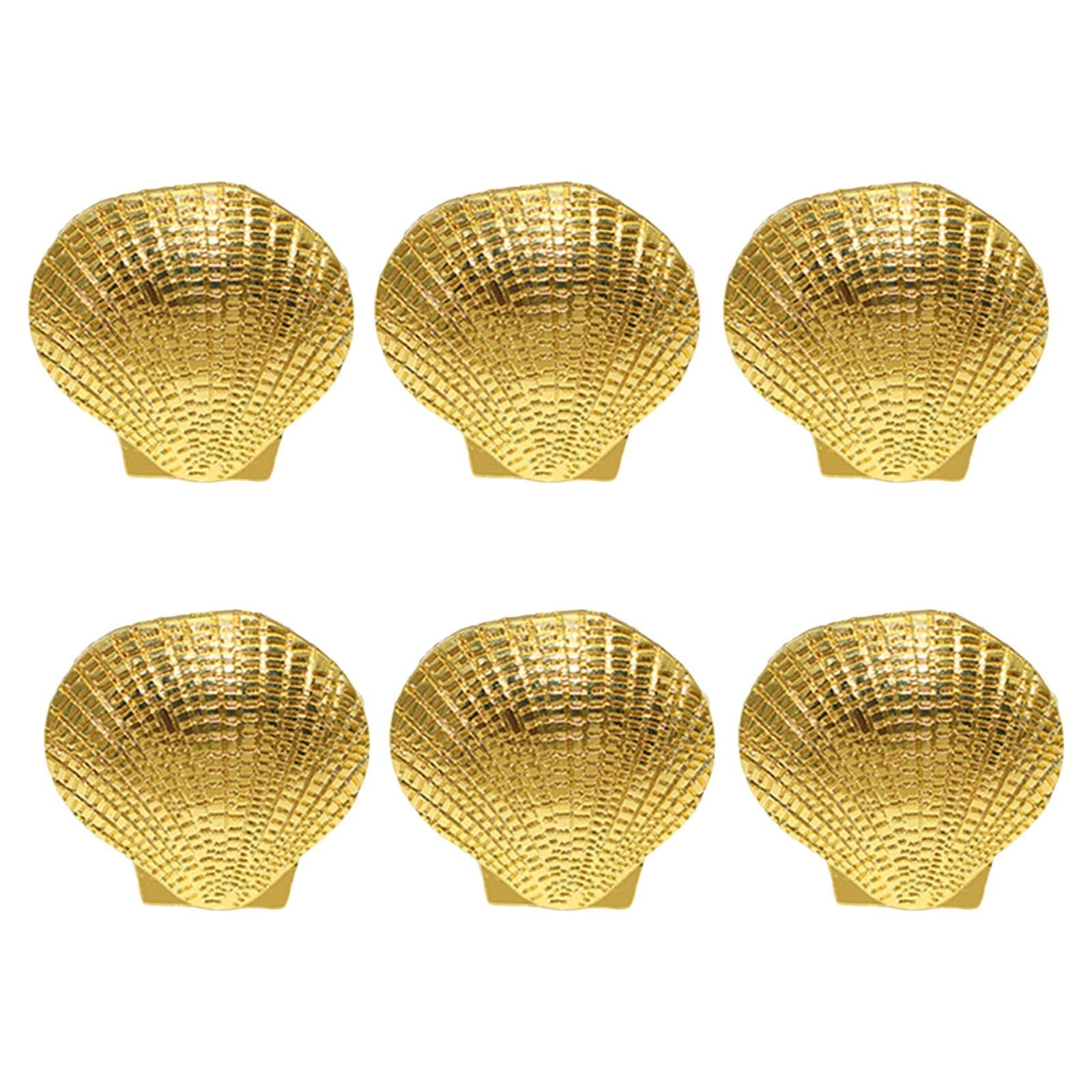 TFAOYS Cowrie Echinoderm Metal Napkin Circlets Decorated Coastal Dining Addons Recyclable Substance Plan Permanent Metal Napkin Circlets