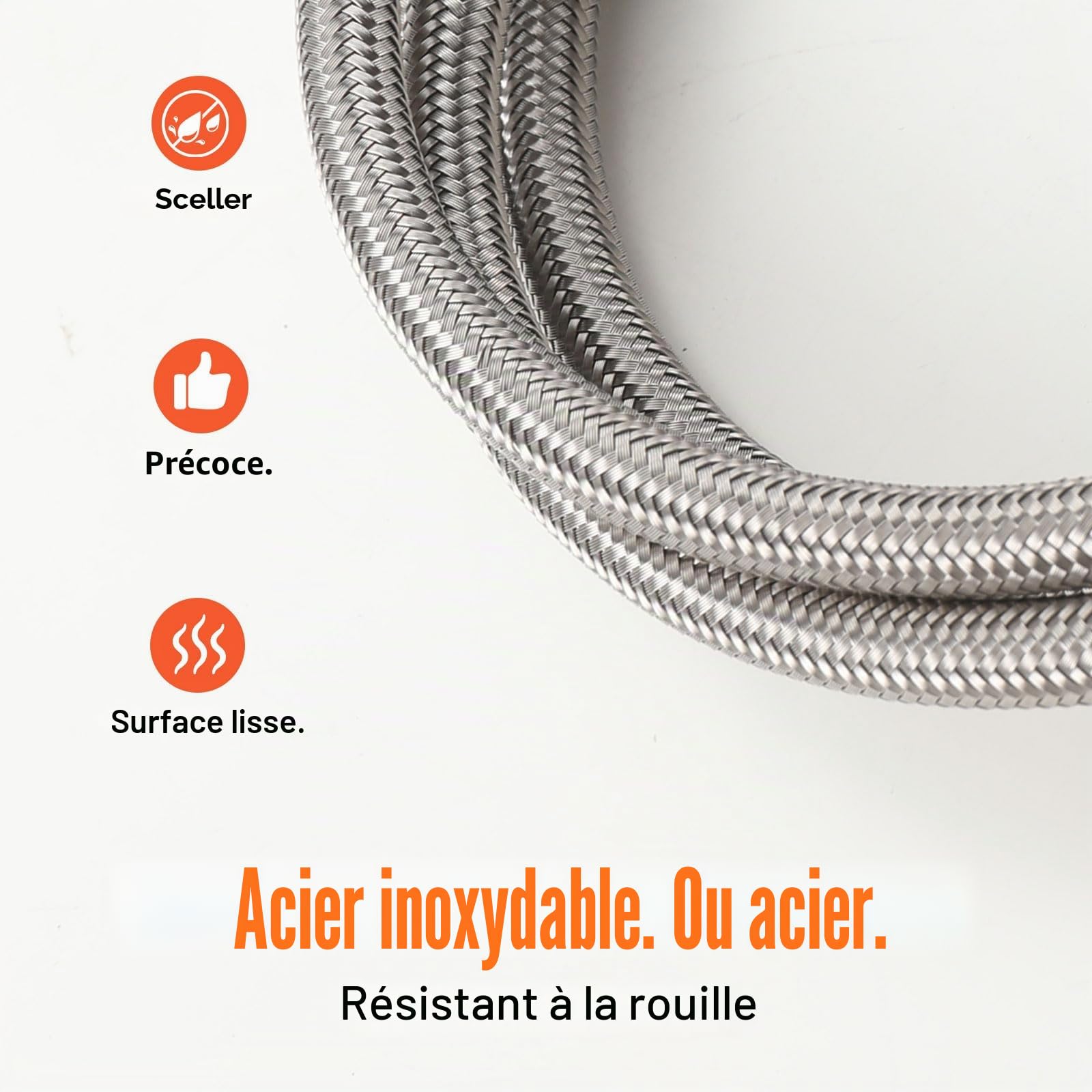 Tuyau haute pression adaptateur de CO2 pour Grohe Blue Home Water Carbonators Transfert CO2 | Pour raccordement à de grandes bouteilles de CO2, bouteille de gaz carbonique | Tuyau de CO2 pour