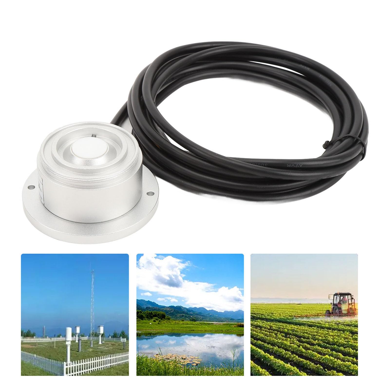 RS485 Photosynthetic Active Radiation Sensor Transmitter, High Accuracy Solar Radiation Light Quantum Meter Quantum Radiation Transmitter for Agricultural Equipment (DC 5V)