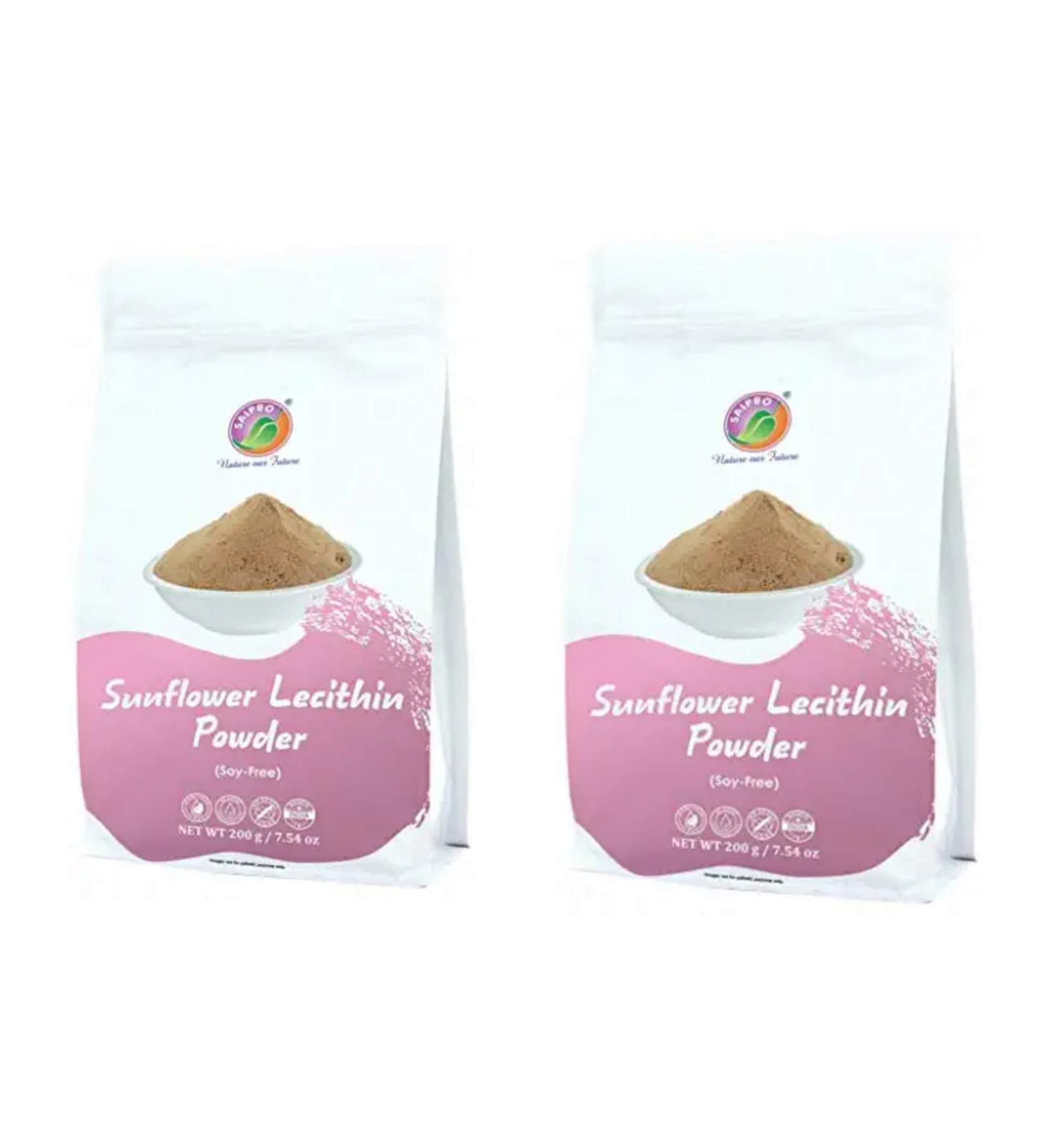 Saipro Sunflower Lecithin Powder, 400g (200 g *Pack of 2) Natural Food Additive,best emulifier, Soya Free