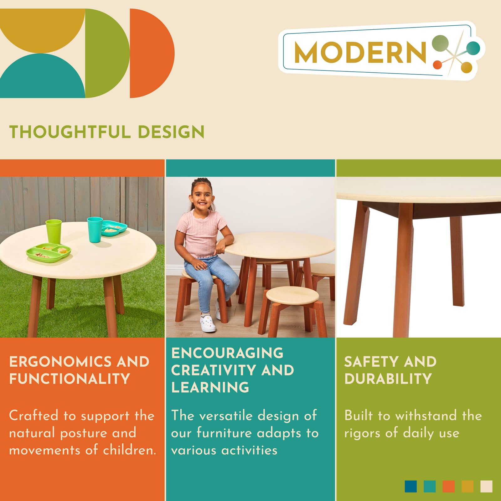 Excellerations Rubberwood Play Table