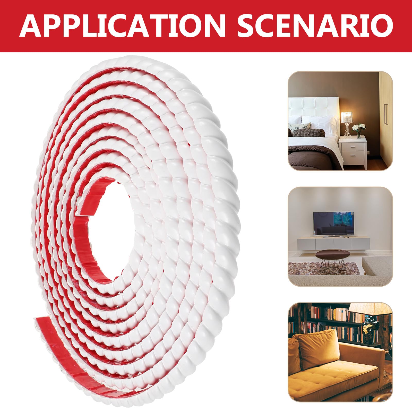 Selbstklebendes Pvc Kantenprofil Weiß Flexible Zierleiste für Badezimmer und Wohnkultur Elegante Abzieh und Aufklebefunktion für Spiegelrahmen und Wanddekoration
