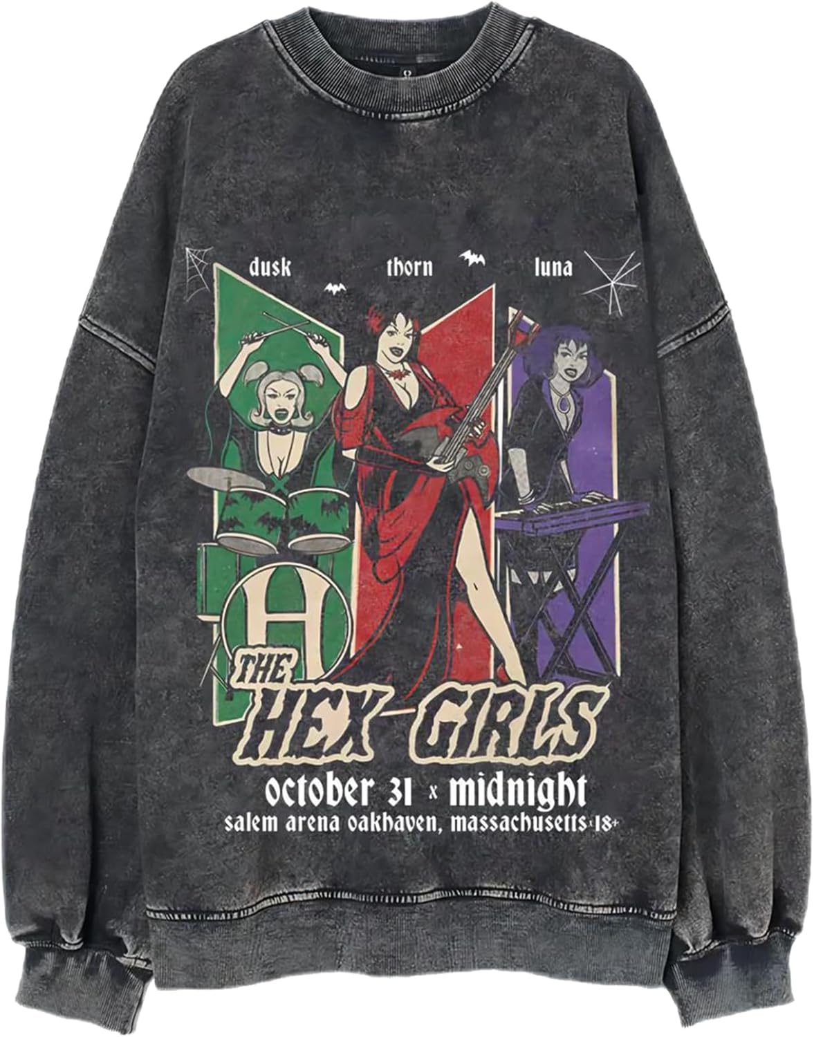 Bellelement Retro The Hex Girls Inspired Sweatshirt Goth Rock Music Shirt