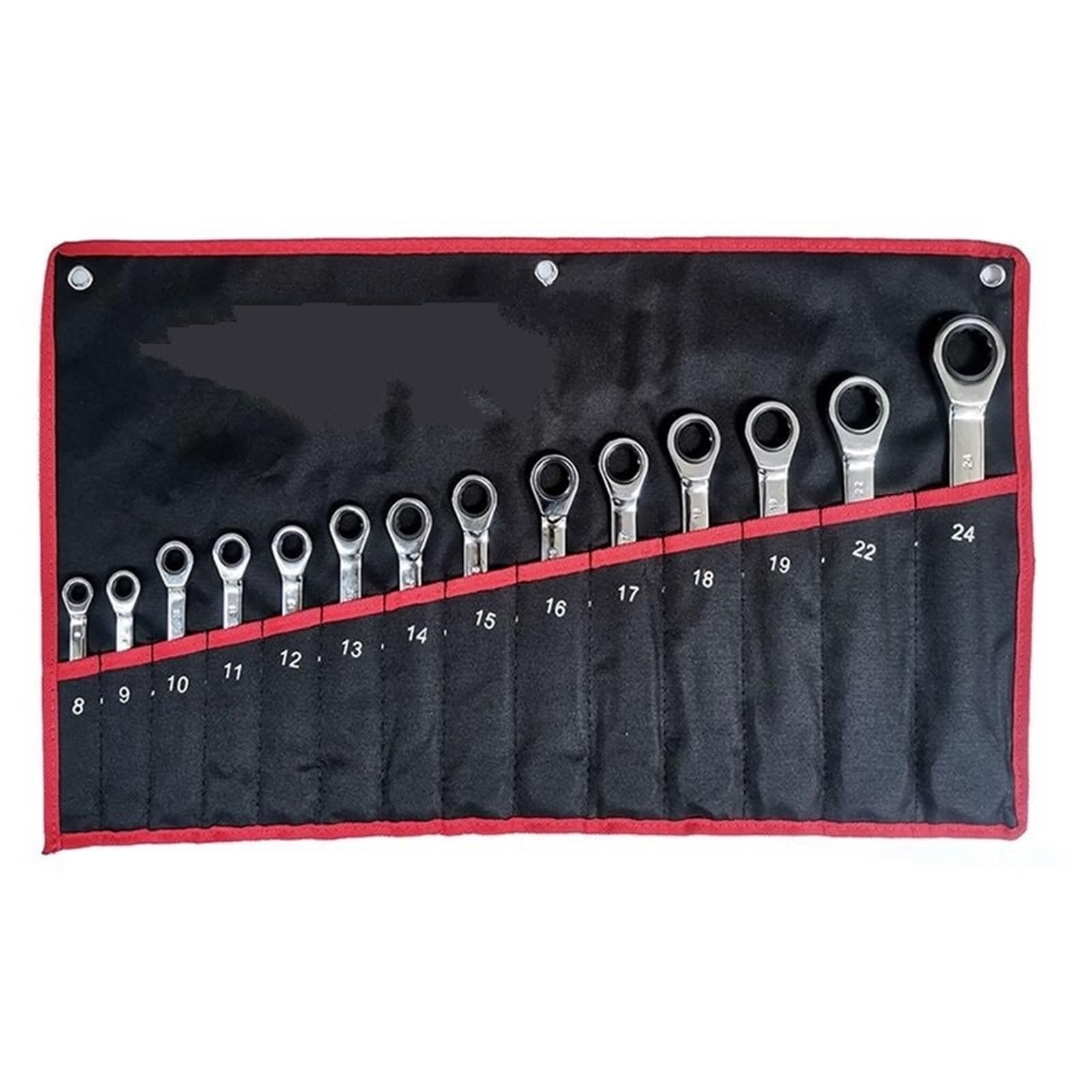 OLAQWENB Torque Wrenches Ratcheting Combination Wrench Set Ratchet Spanner for Motorcycle Car Repair Mechanical Tool Precision Torque Wrench(14PCS)