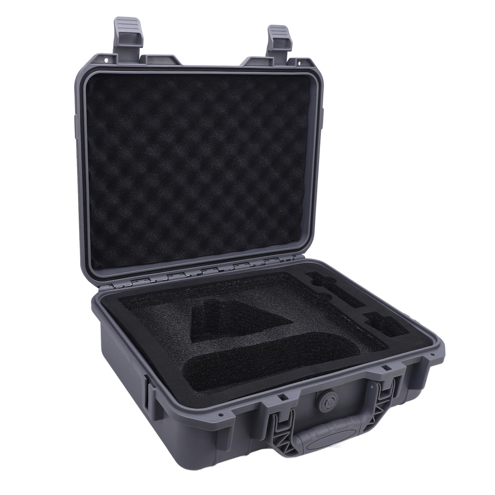 Generic Mini Dish Twarde Etui Odporne na Wstrząsy Pudełko do Przechowywania w Podróży Jasnoszary IP67 Odporny na Deszcz, Odporny Uderzenia, Wygodny Uchwyt do Przenoszenia, materiał EVA ABS