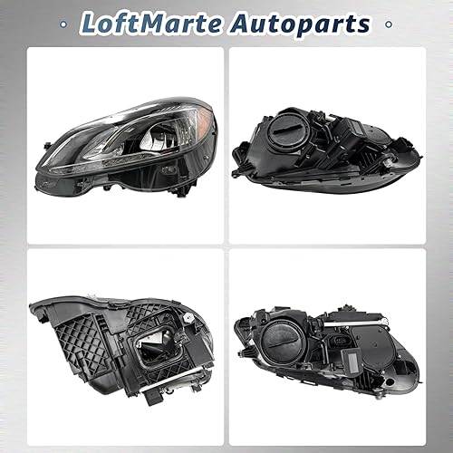 Miniatura 6 de 2128202139 MB2502219 - Faro LED con bombillas compatibles con Mercedes-Benz Clase E E200 E250 E300 E350 E400 E500 E63 AMGAMG S 2014-2016 (lado