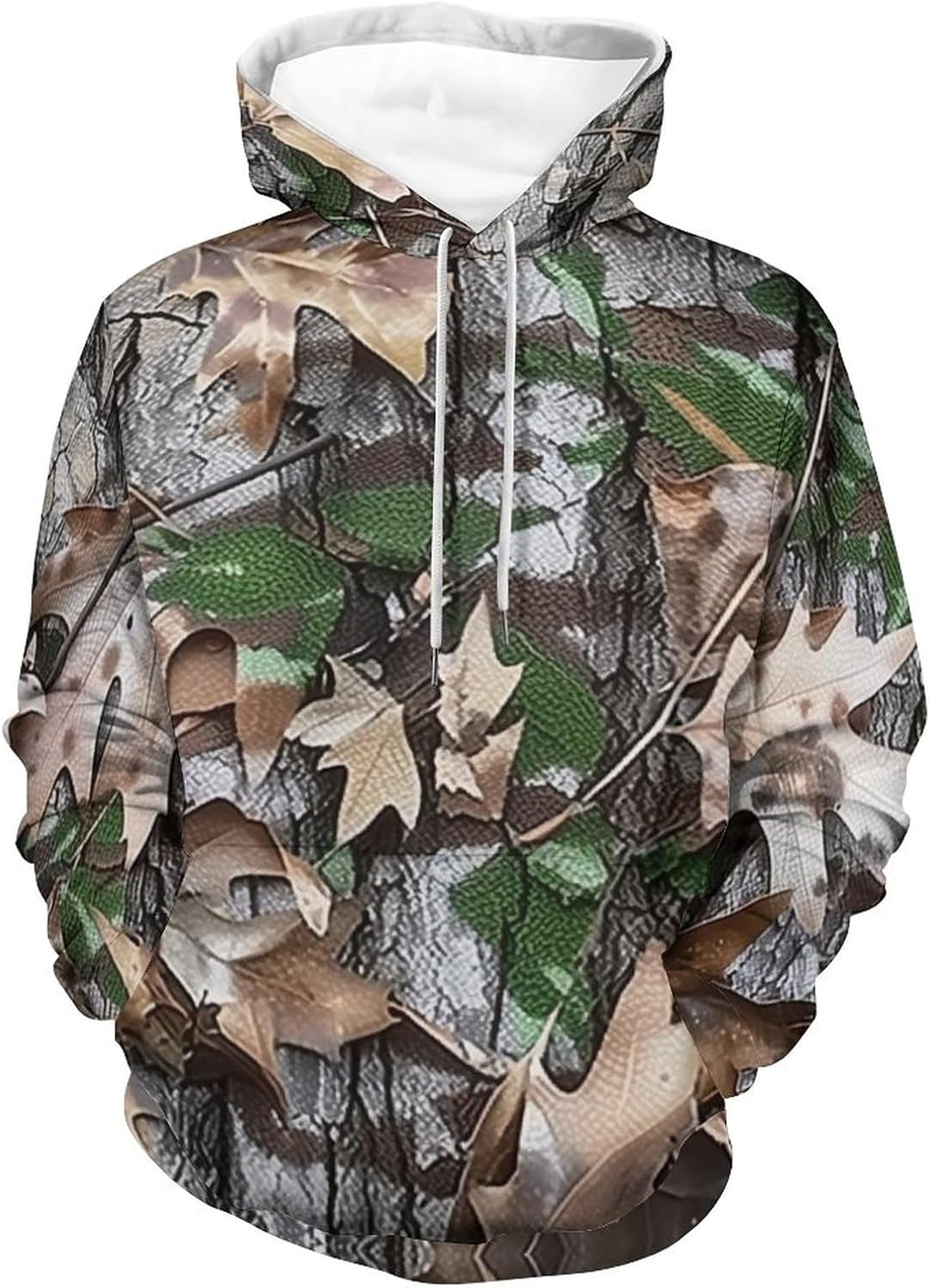Men's Hunting Camo Pullover Hoodie Lightweight Camouflage Outdoor Wear for Daily and Activities