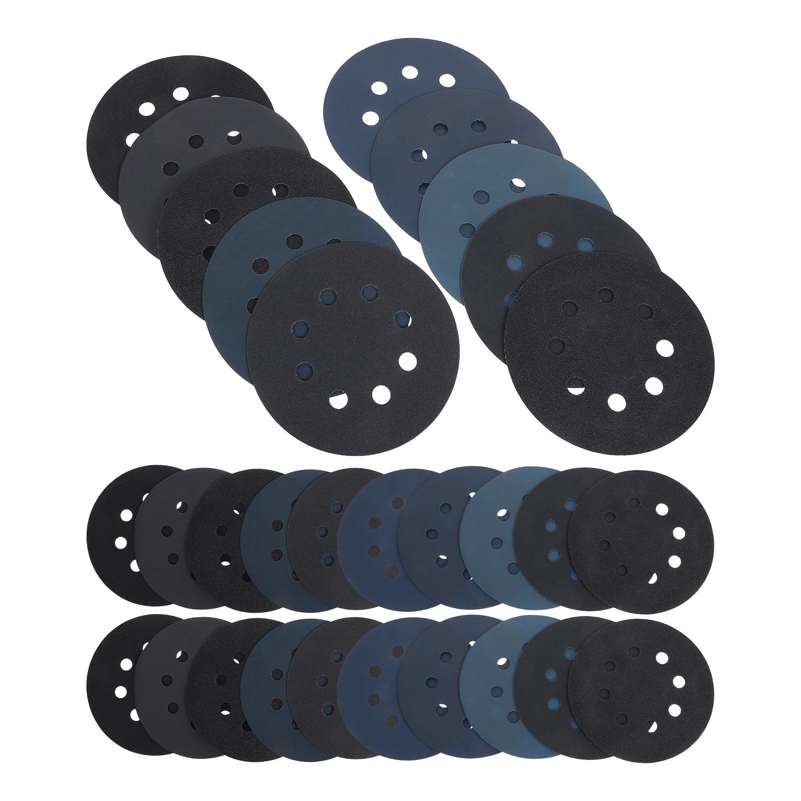 Discos Abrasivos de Carburo de Silicio 125mm, 8 Agujeros