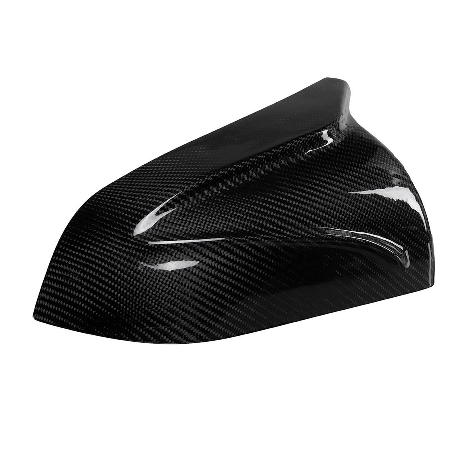 Czarny prawdziwy włókno węglowe 2xCar Rear View Mirror Cover Cap