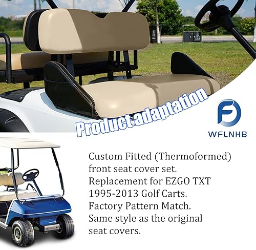 Miniatura 3 de WFLNHB Juego de fundas de asiento delantero para carrito de golf EZGO TXT 1995-2013