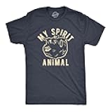 Mens My Spirit Animal: Sloth T Shirt Funny Lazy Slow Sarcastic Graphic Novelty Tee