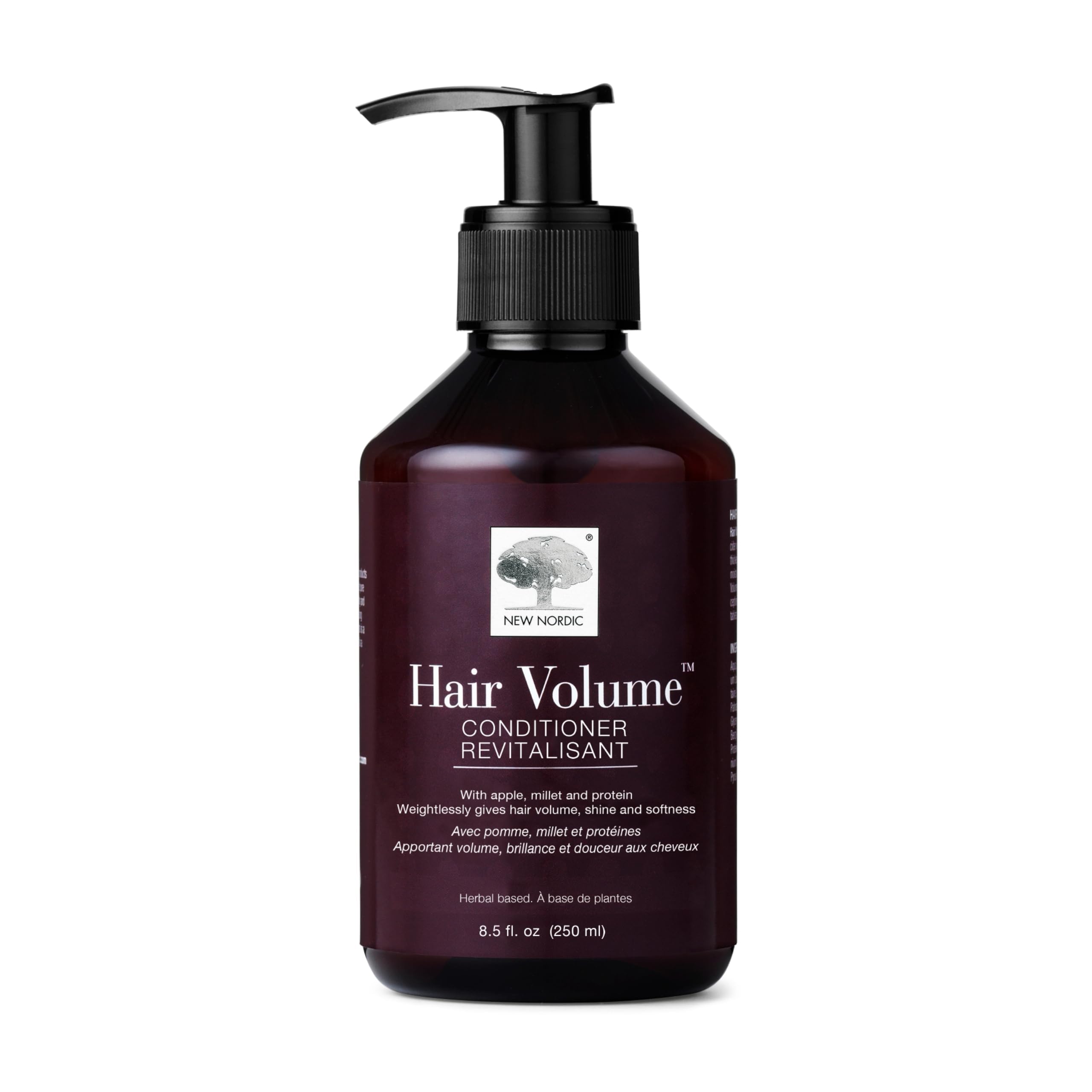 New Nordic Hair Volume Conditioner, Creamy Herbal Recipe to Weightlessly Hydrate, Volumize, Soften & Shine, Vegan, Clean Ingredients, 8.5 Fl Oz
