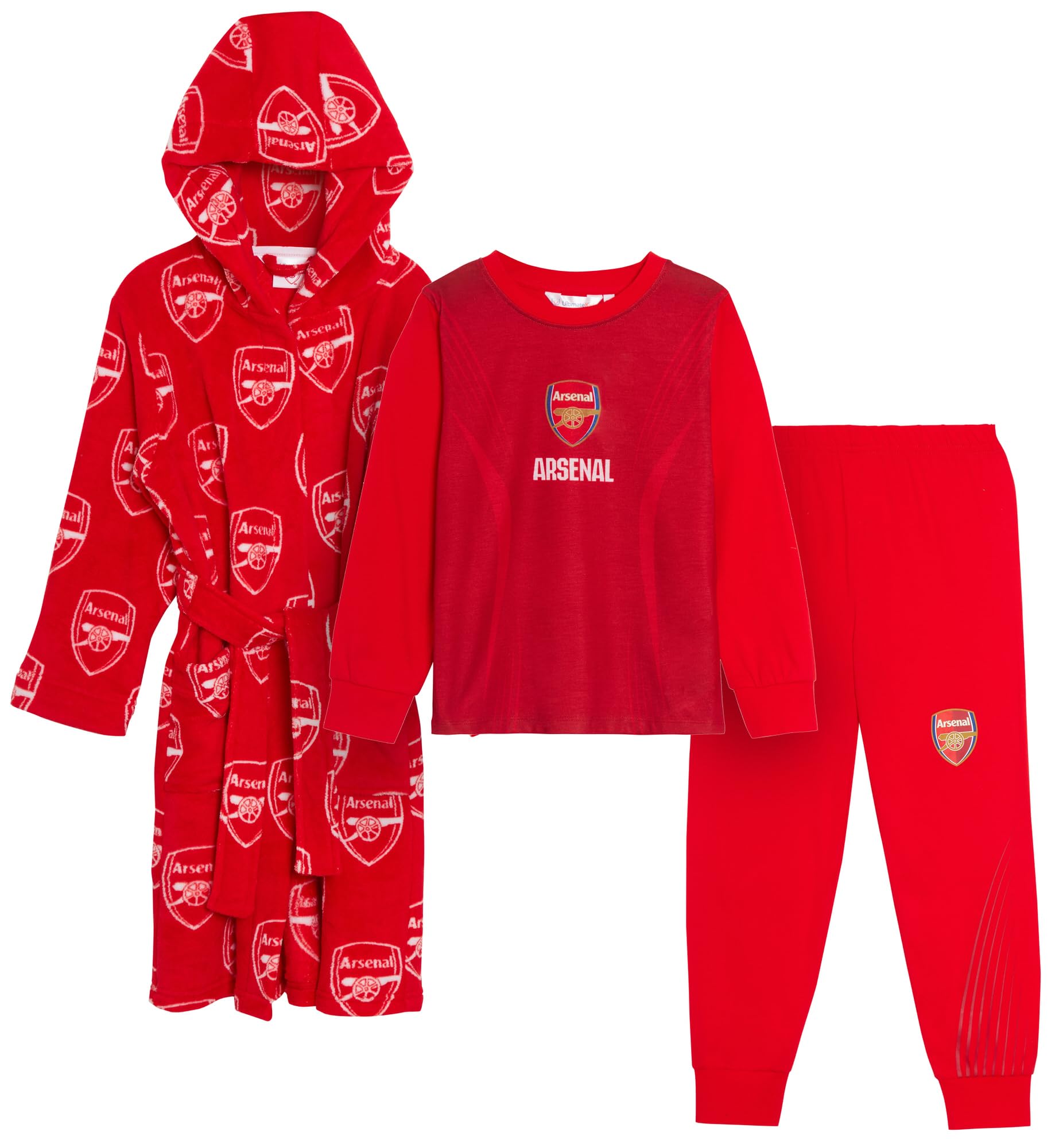Arsenal Kids Fc 3 Piece Nightwear Set 5-6 Years