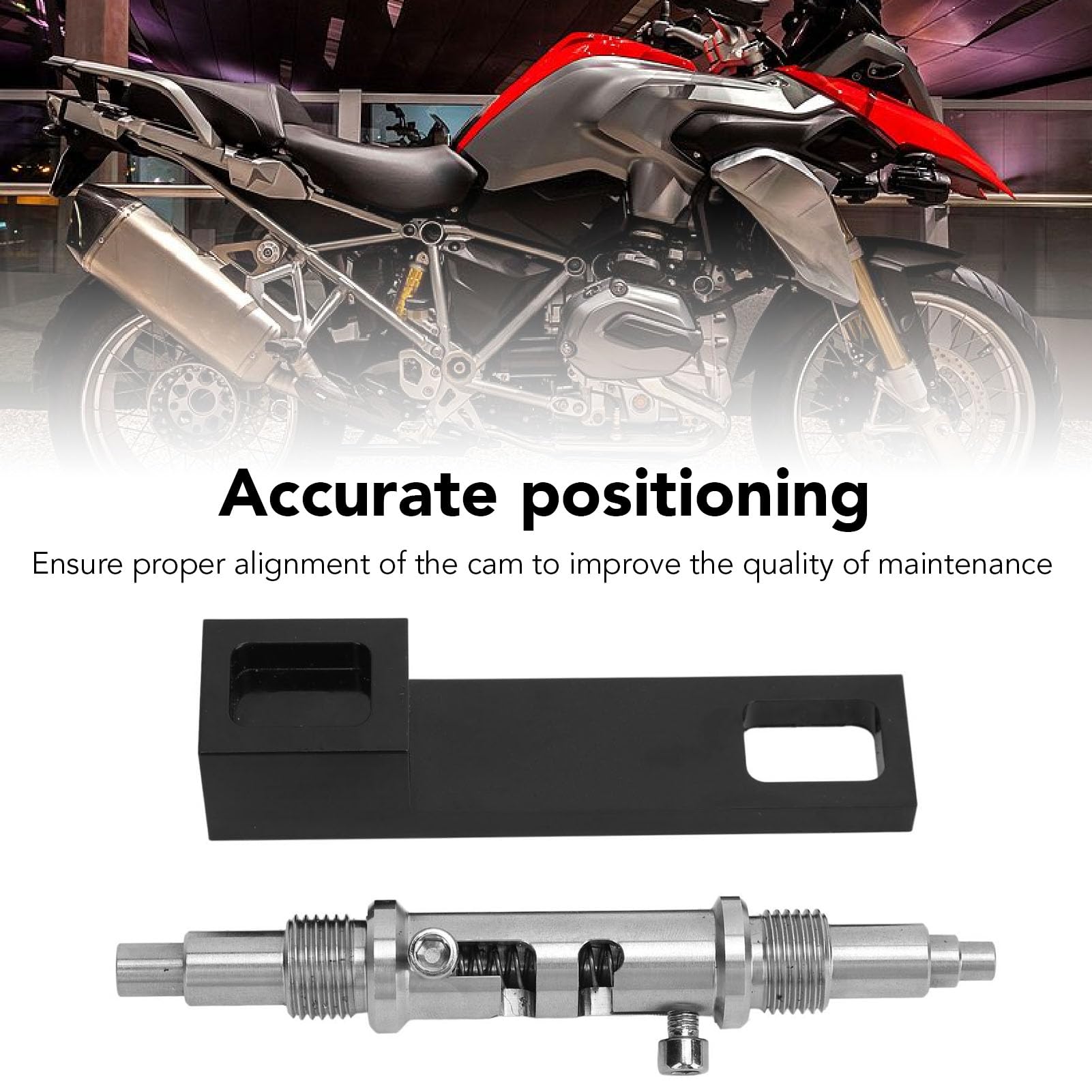 Pyhodi Motorrad-Ausrichtungsstift, Hochpräzise OT-BDC-Ausrichtungsvorrichtung aus Edelstahl füR R 1200 GS, R 1200 RT, Zum Finden und Arretieren des Oberen oder Unteren Totpunkts von