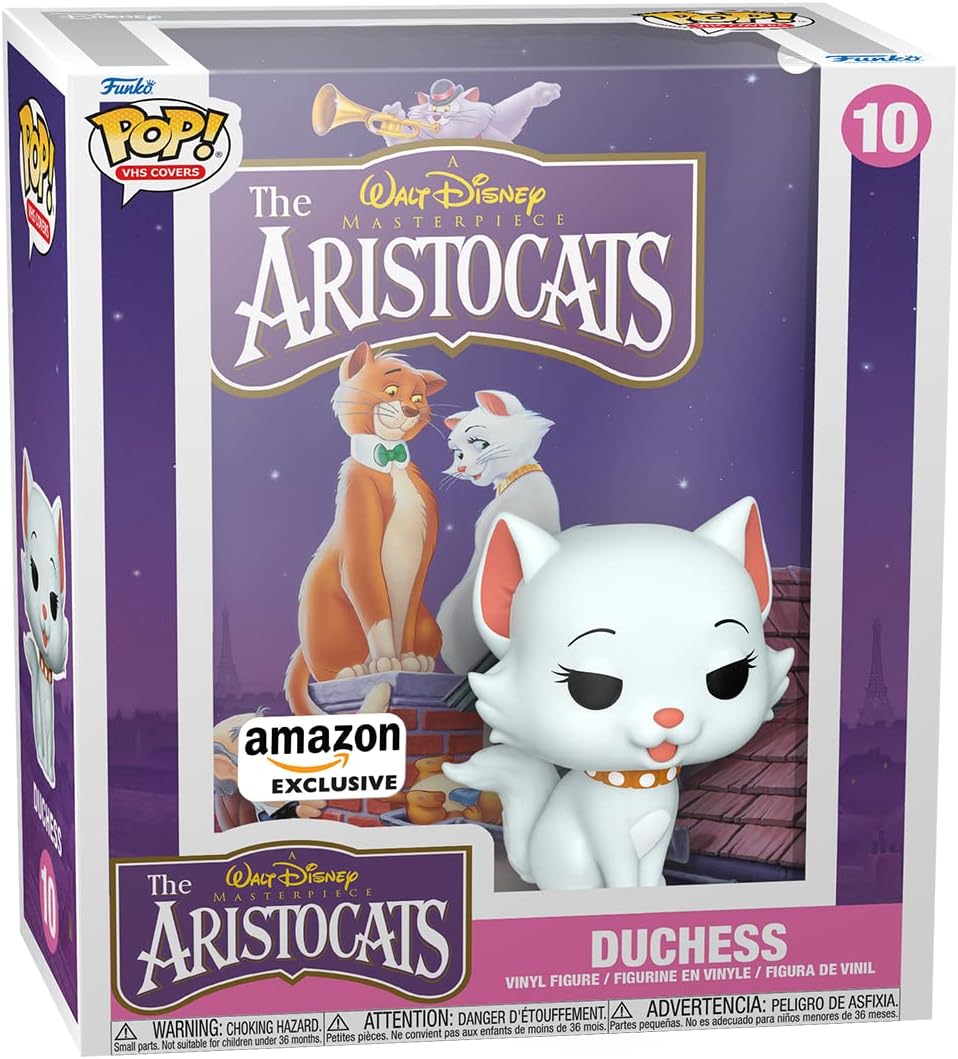 Funko Pop! VHS Cover: Disney - Duchess - Aristocats - Amazon Exclusive - Collectable Vinyl Figure - Gift Idea - Official Merchandise - Toys for Kids & Adults - Movies Fans