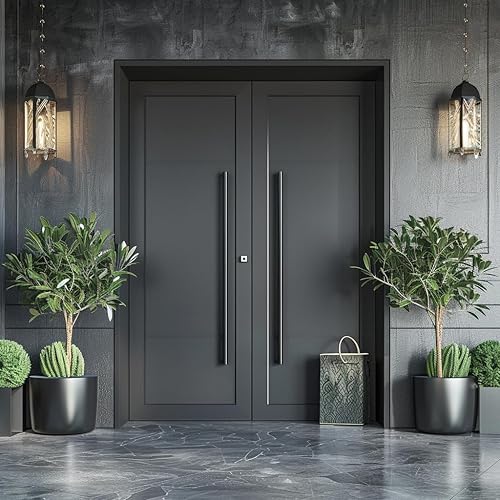 Miniatura 5 de Togu TG-6012 - Manija de puerta de acero inoxidable 304 de 36 pulgadas de alto rendimiento, de grado comercial 304, manija de puerta de granero,