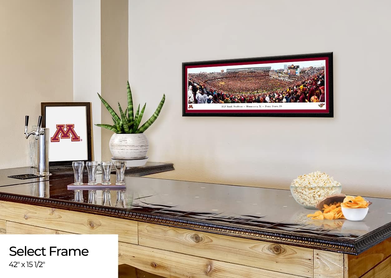 Minnesota Gophers vs Penn State Football, Storming The Field - Panoramic Posters and Framed Pictures by Blakeway Panoramas