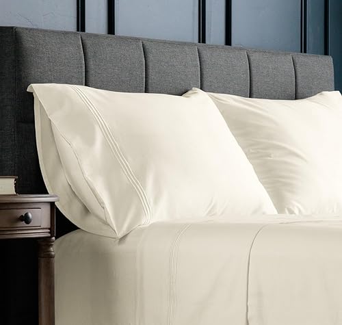 Miniatura 2 de Fishers Finery Fundas de almohada 100% algodón egipcio, transpirables y suaves de calidad de hotel, lujoso algodón puro de 500 hilos de fibra larga