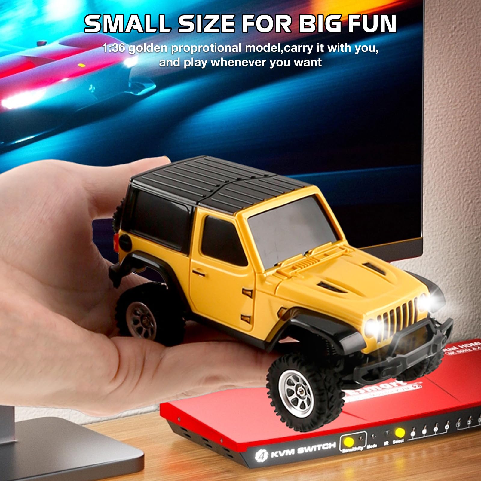 JIABAILE 3602 1/36 ミニRCクローラー　オフロードラジコン Amazon.com: SVERTIBO 1:36 Mini RC Crawler, JIABAILE 3602 4WD Off