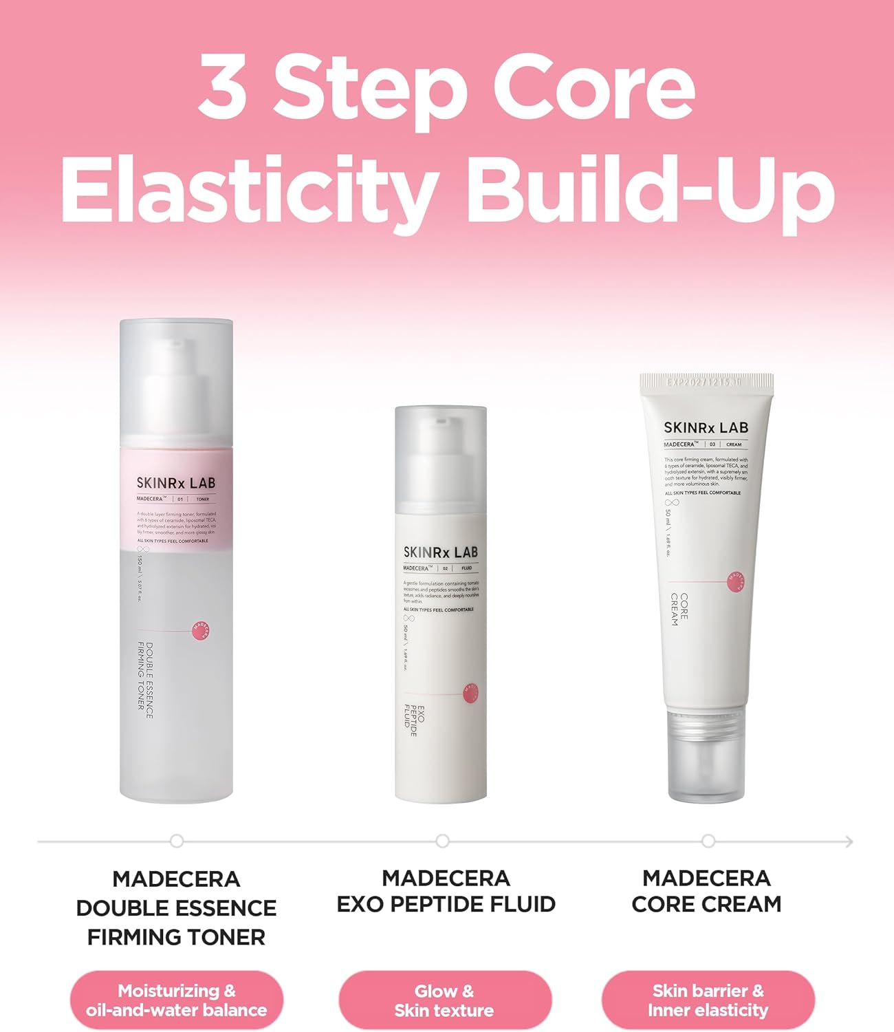 SKINRxLAB MadeCera Cream Double Essence Firming Korean Toner – Dual Layer Hydration Toner with Milk Protein, Ceramide and Panthenol - Makeup Boosting for Smooth Skin, 5.07 fl.oz. - Image 7