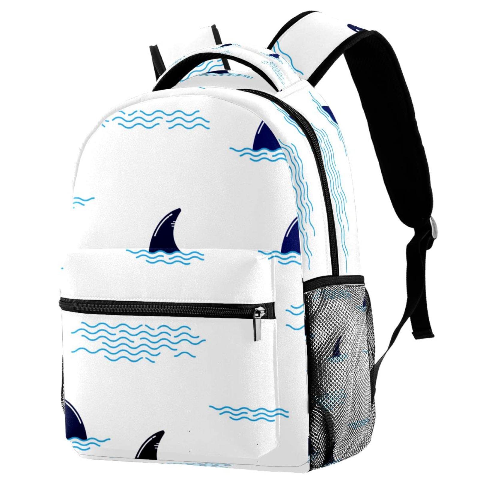 Mochila para portátil de tiburones bolsas de viaje grandes para hombre y mujer 7