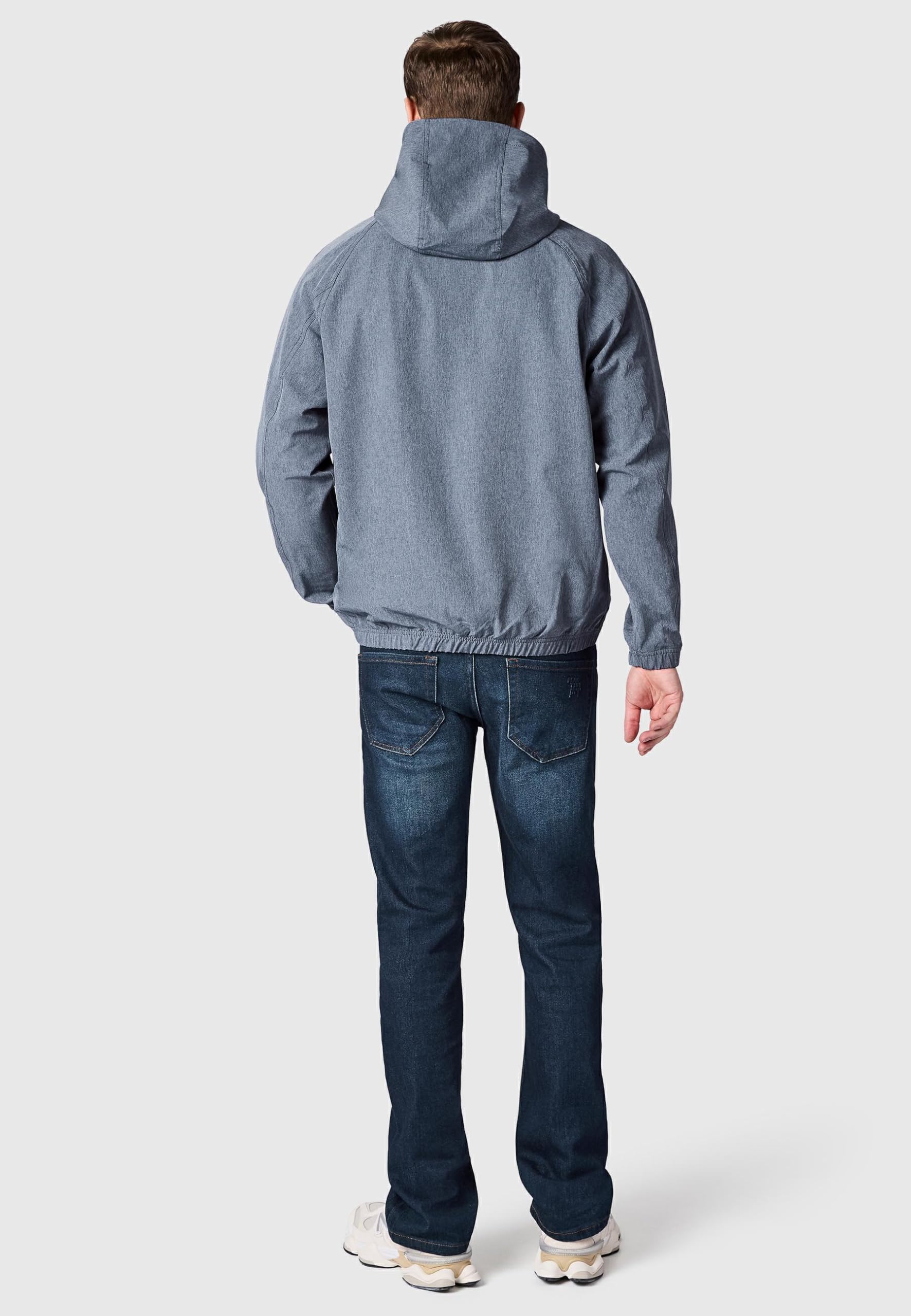 Ragwear Męska lekka kurtka przejściowa krótka kurtka z regulowanym kapturem Roog A Navy rozm. M