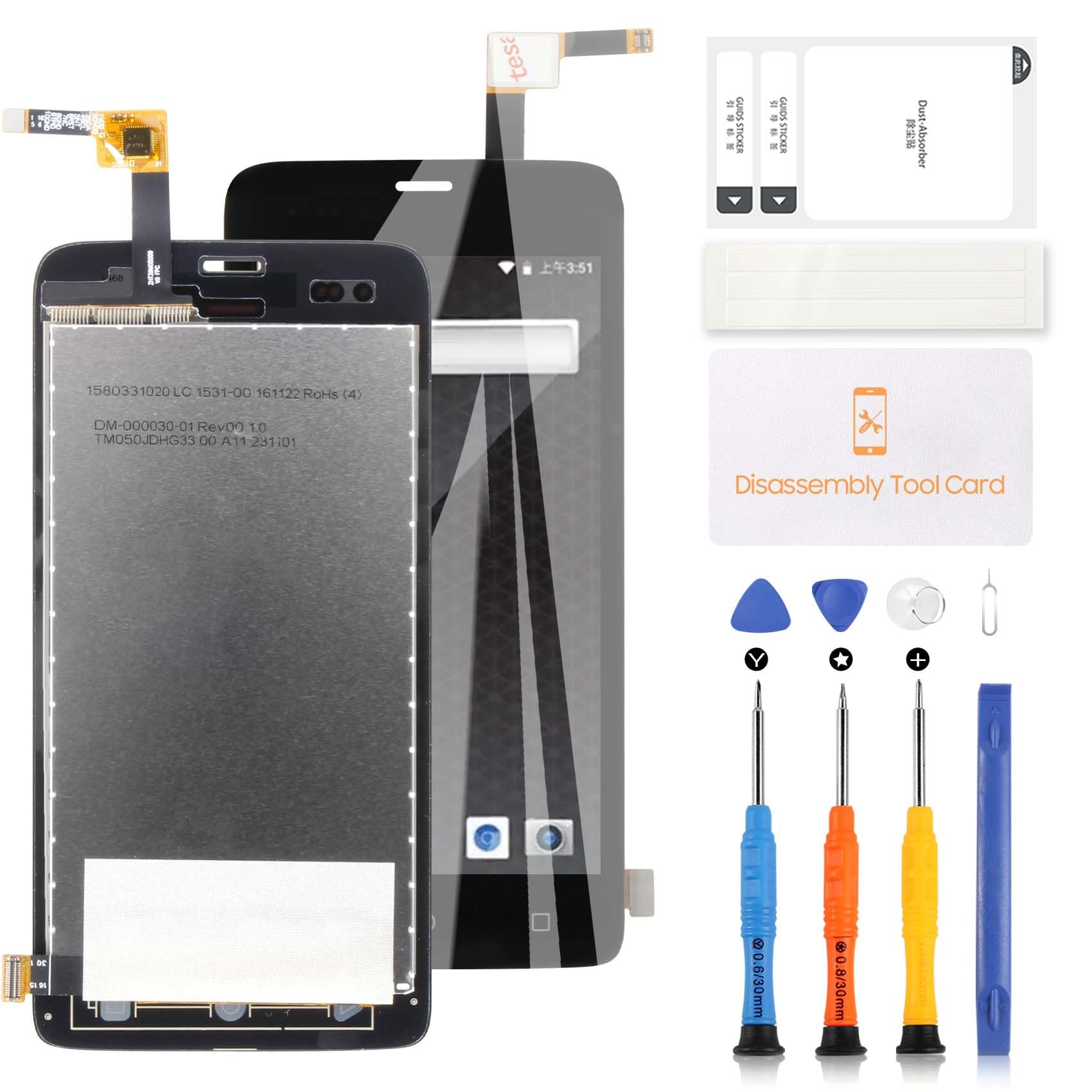 LADYSON Schermo LCD per Honeywell EDA51 LCD Display per Honeywell EDA51 Display LCD Touch Screen Digitizer Assembly Sostituzione di Vetro con Strumenti(Nero)