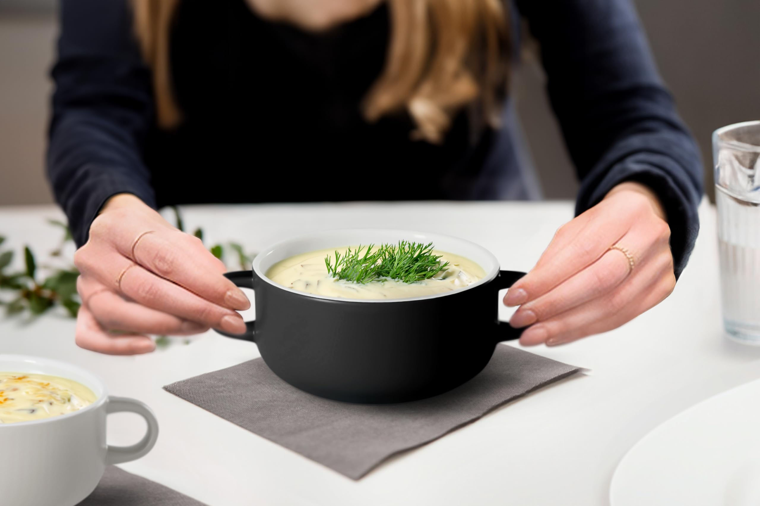 KooK Lot De 4 Bols Mélangeurs Gigognes En Céramique - Passe Au Micro-ondes Et Au Lave