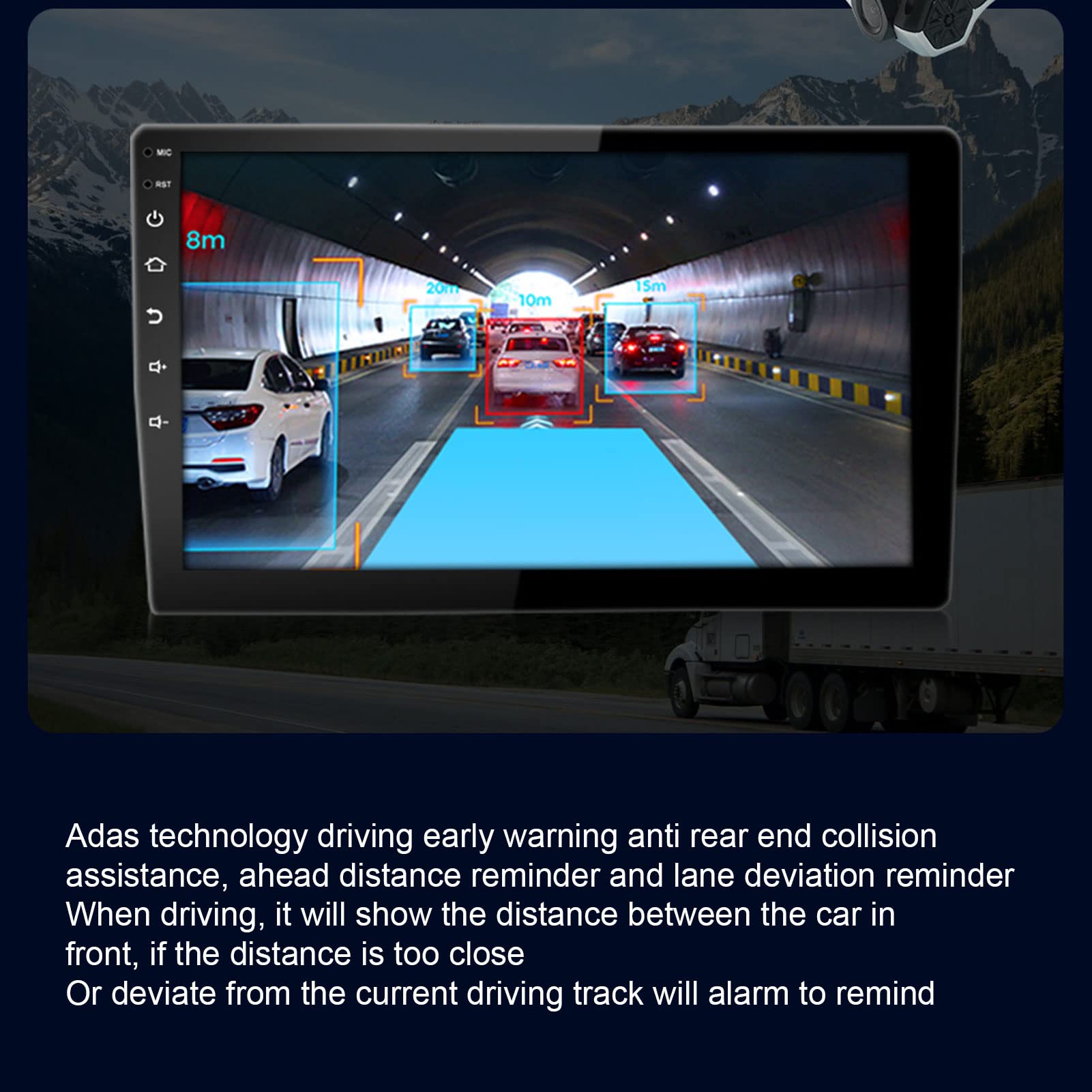 Asixxsix Navegador GPS para Automóvil, 1GB 16GB LTE WiFi RV Camión Navegación GPS con Pantalla Táctil de 10.1 Pulgadas,Cámara de Visión Trasera, Radio FM, de Navegación GPS Universal