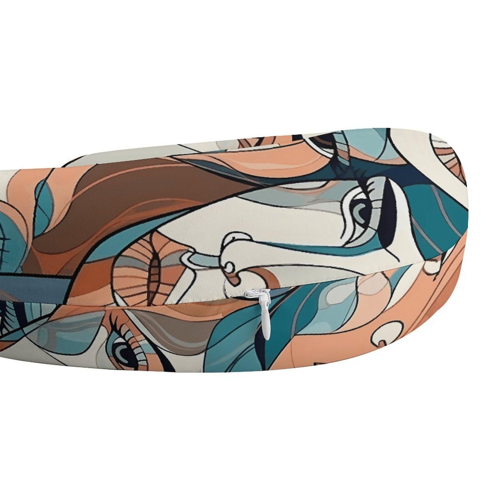 Cuscino a forma di U con linee lisce, nucleo in memory foam, cuscino per fornire supporto per il collo, cuscino da viaggio, adatto per aerei, auto, case e uffici.