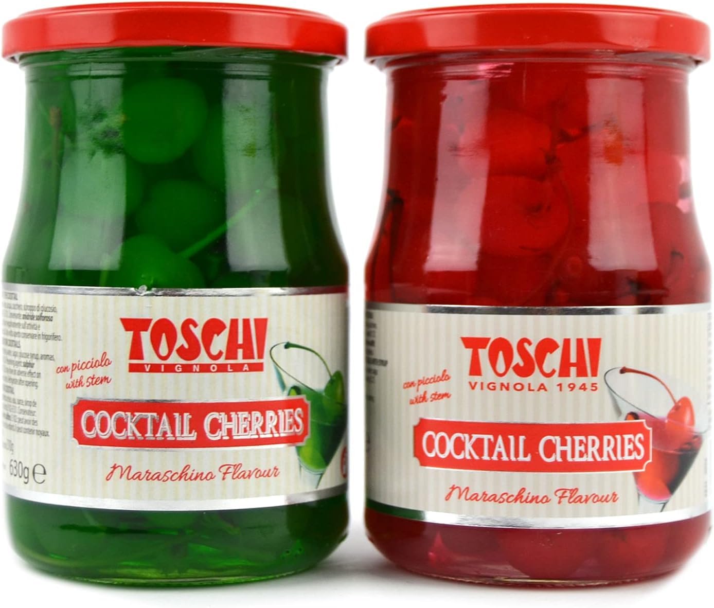 CESTO FESTE CON CILIEGIE VERDI E ROSSE CANDITE, AMARENE TOSCHI IN CONTENITORE CERAMICA DECORATO, OLIO AL TARTUFO BIANCO E NERO E OLIO AL PEPERONCINO + SELEZIONE DI CIOCCOLATINI CESTO REGALO