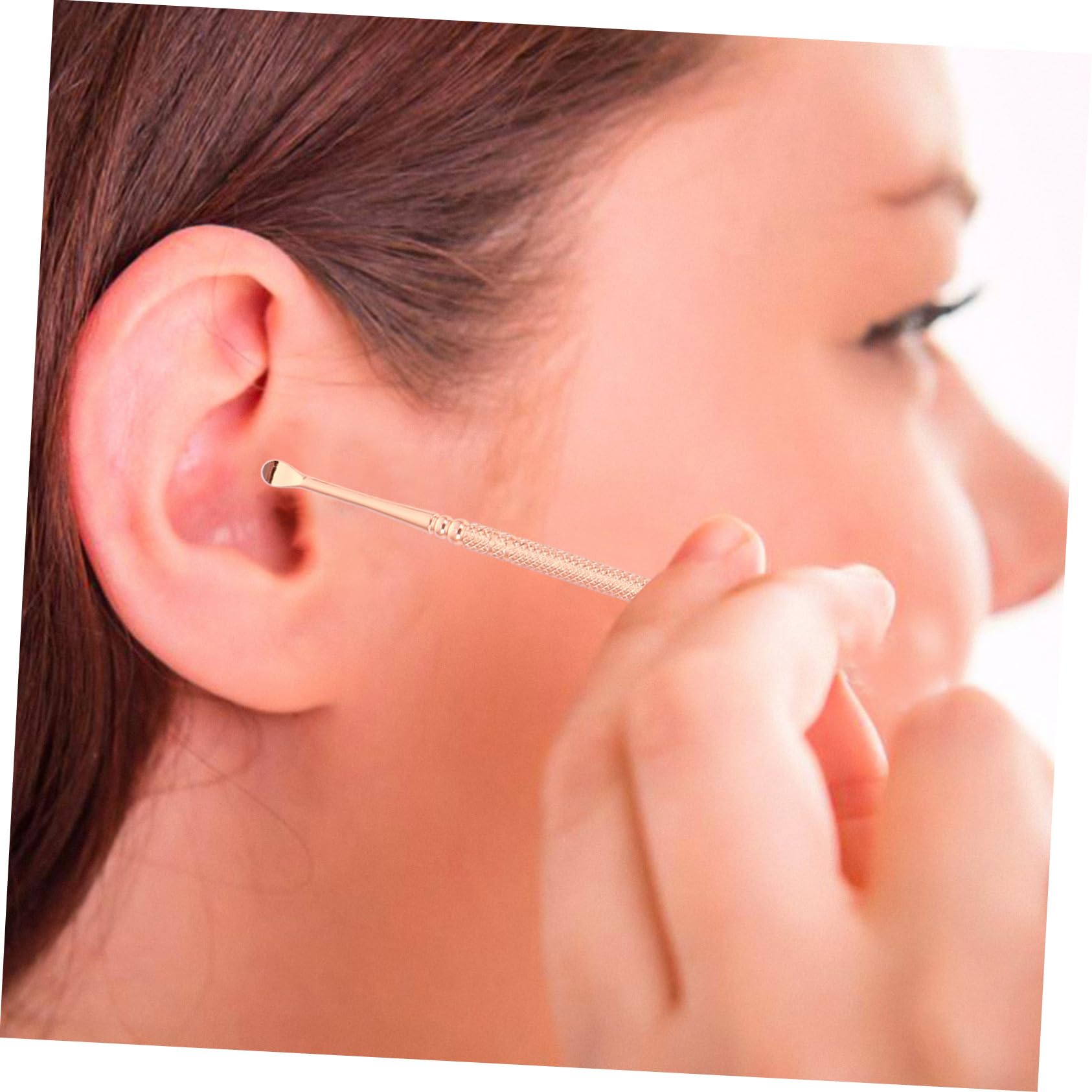 Baluue Spiral Massage Ear Spoon Earwax Removal Tool Comfortable Ear Canal Cleaner for Daily Use