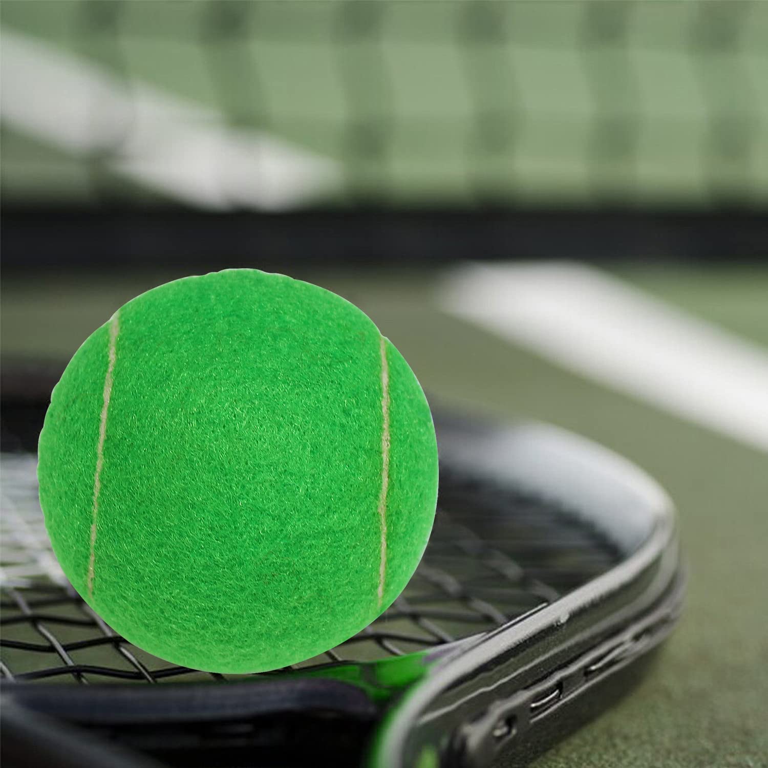 URBEST Pelotas de tenis de entrenamiento, 12 unidades, pelotas de práctica para jugadores novatos, pelotas de juego para perros con bolsa de transporte de malla