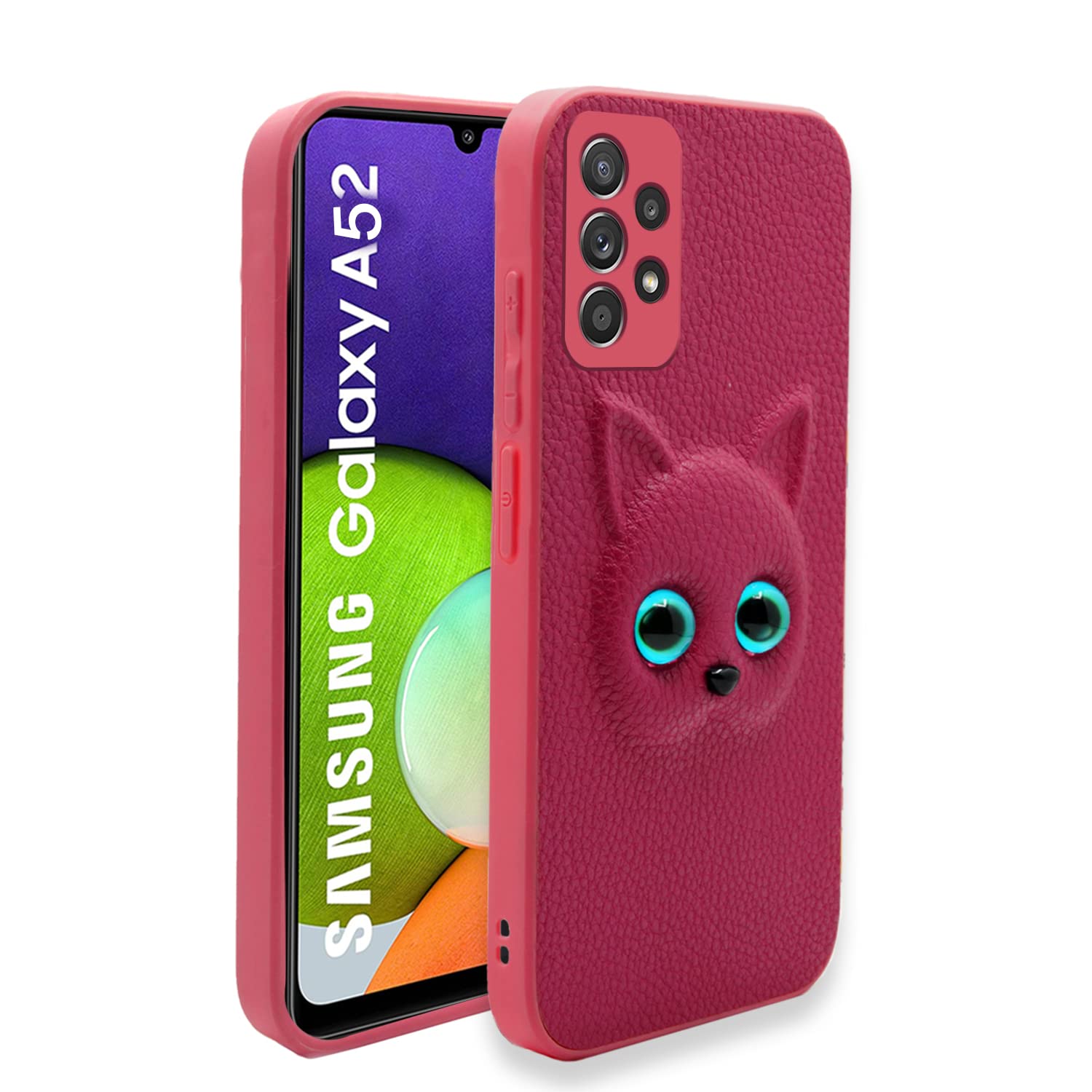 Pikkme Samsung Galaxy A52 / A52s 5G Back Cover for Girls | Cute Cat Leather Finish | Soft TPU | Case for Samsung Galaxy A52 / A52s 5G (Pink) (B0B92C8VGN) Amazon Price History, Amazon Price Tracker