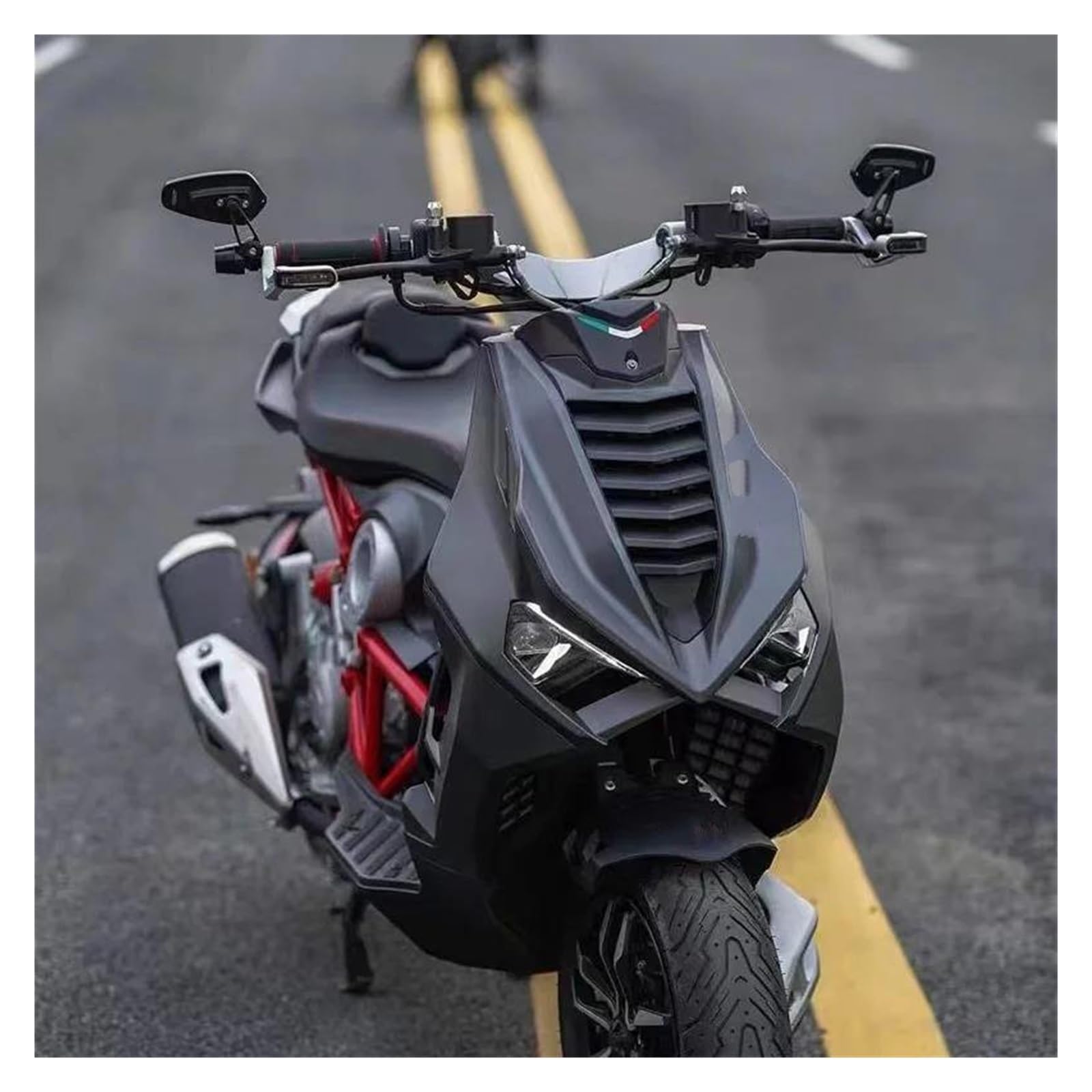 Specchietti Moto Manubrio Retrovisori Per Bandit S650 600 650 1200 1250 1250S Specchietti Retrovisori Per Estremità Manubrio Per Moto(D'argento,With logo)