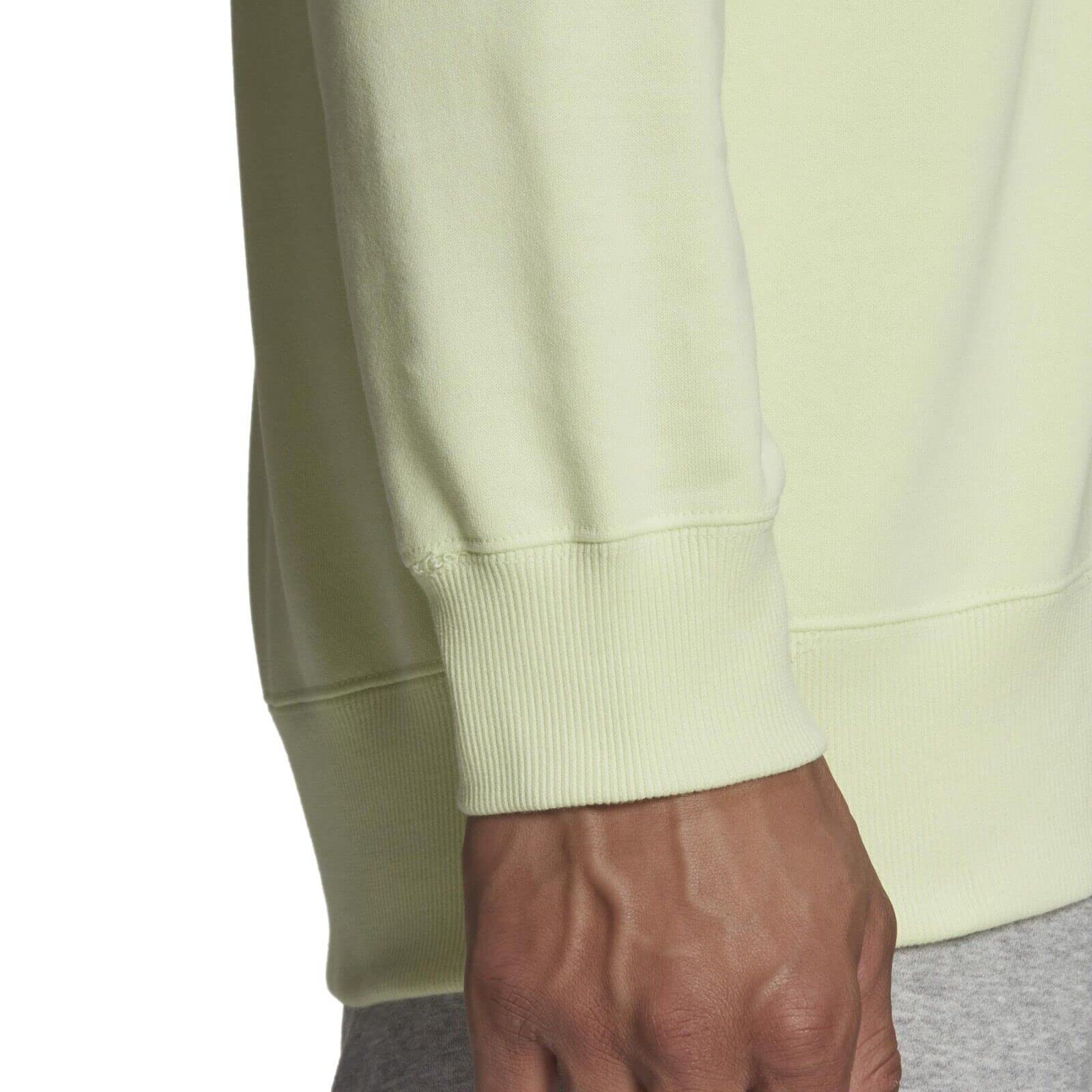 adidas Essentials FeelVivid - Sudadera con hombros caídos para hombre, casi lima