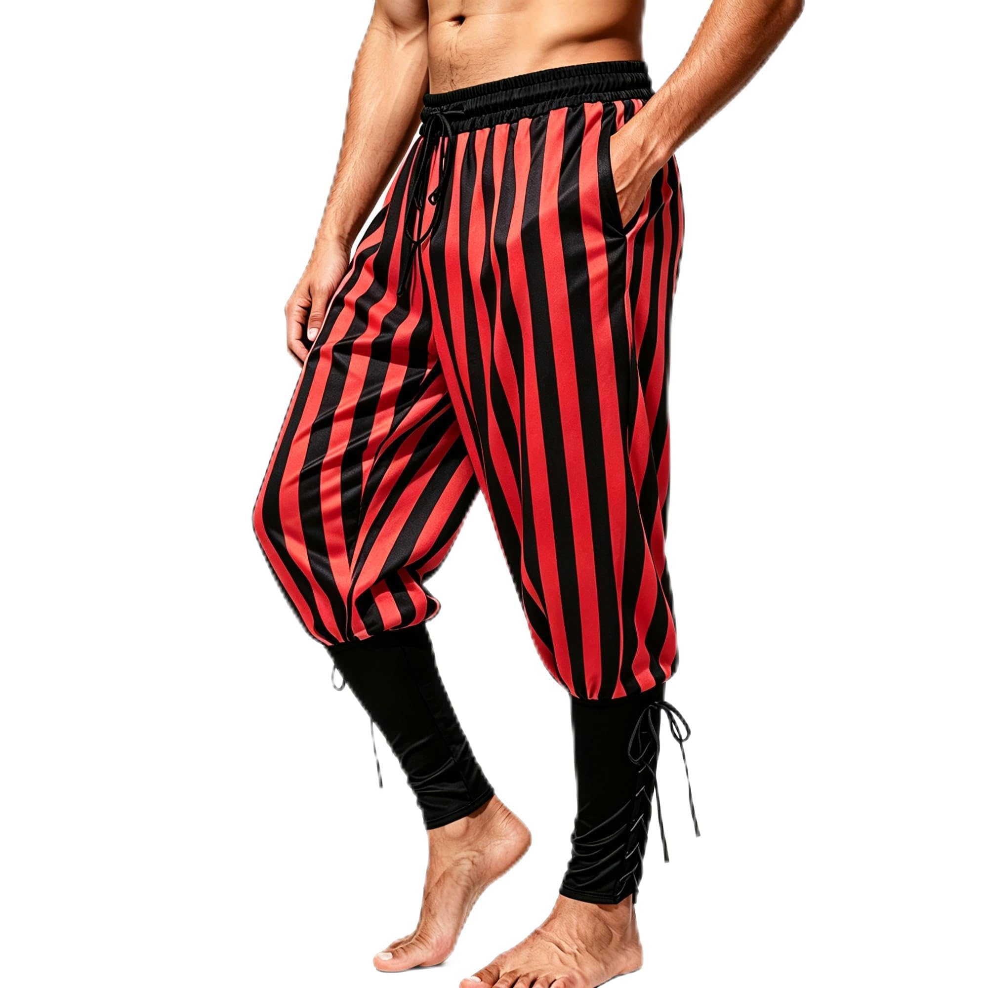 Men's Medieval Renaissance Pirate Pants Viking Ren Faire Costume